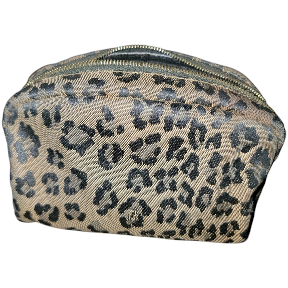 VTG Fendi Leopard Print Cosmetic Bag